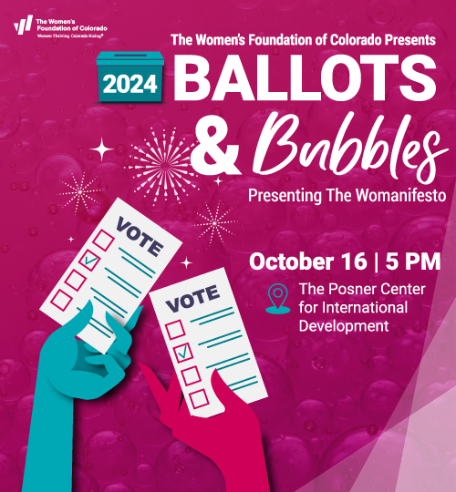 Ballot & Bubbles event flyer - October 16 at Posner Center for International Development